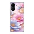 Дизайнерский силиконовый чехол для Xiaomi Poco C65 женский