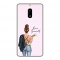 Дизайнерский пластиковый чехол для Nokia 6 женский