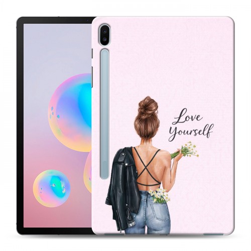 Дизайнерский силиконовый чехол для Samsung Galaxy Tab S6 женский