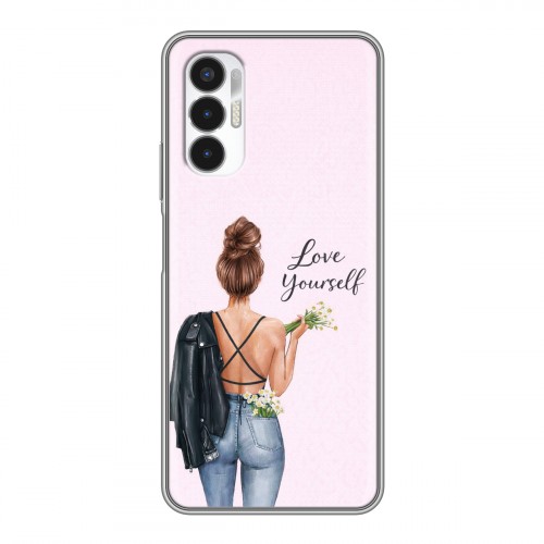 Дизайнерский силиконовый чехол для Tecno Pova 3 женский