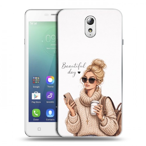 Дизайнерский силиконовый чехол для Lenovo Vibe P1m женский
