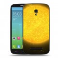Дизайнерский пластиковый чехол для Alcatel One Touch Pop S9 Солнце