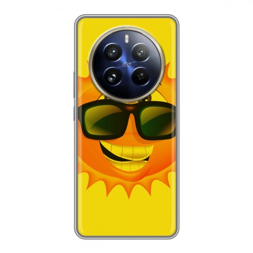 Дизайнерский пластиковый чехол для Realme 12 Pro Солнце