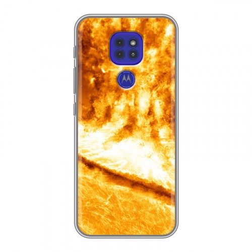 Дизайнерский силиконовый чехол для Motorola Moto G9 Play Солнце
