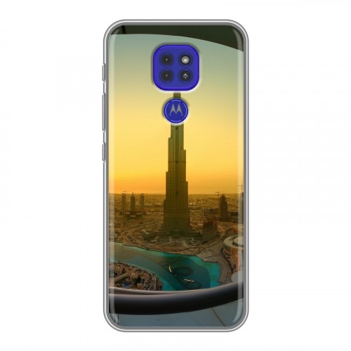 Дизайнерский силиконовый чехол для Motorola Moto G9 Play Дубаи