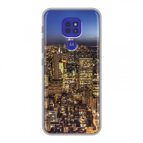 Дизайнерский силиконовый чехол для Motorola Moto G9 Play Нью-Йорк