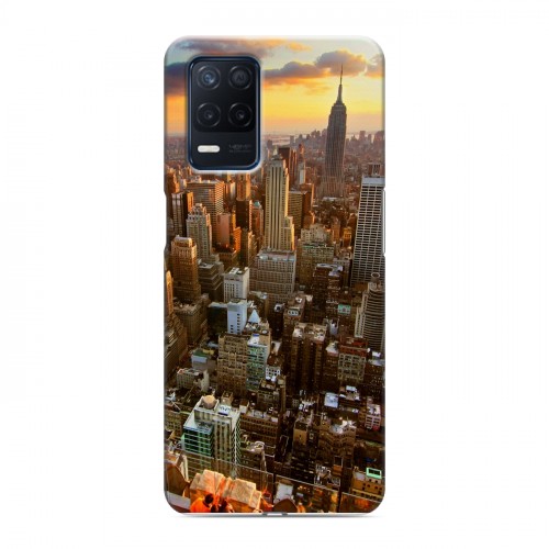 Дизайнерский силиконовый с усиленными углами чехол для Realme Narzo 30 5G Нью-Йорк