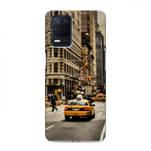 Дизайнерский силиконовый с усиленными углами чехол для Realme Narzo 30 5G Нью-Йорк