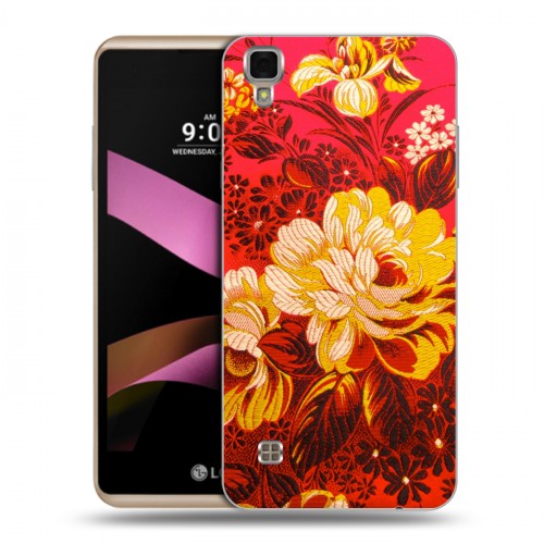 Дизайнерский силиконовый чехол для LG X Style Цветочные мотивы