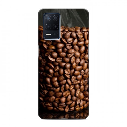Дизайнерский силиконовый чехол для Realme Narzo 30 5G кофе текстуры