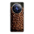 Дизайнерский силиконовый чехол для Realme 12 Plus 5G кофе текстуры