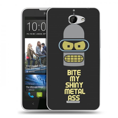 Дизайнерский пластиковый чехол для HTC Desire 516 Футурама