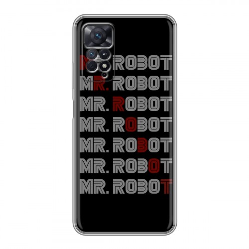 Дизайнерский силиконовый чехол для Xiaomi Redmi Note 11 Pro Мистер робот