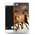 Дизайнерский пластиковый чехол для Lenovo S90 Лошади