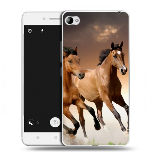 Дизайнерский пластиковый чехол для Lenovo S90 Лошади