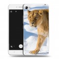 Дизайнерский пластиковый чехол для Lenovo S90 Львы