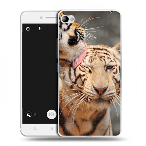 Дизайнерский пластиковый чехол для Lenovo S90 Тигры