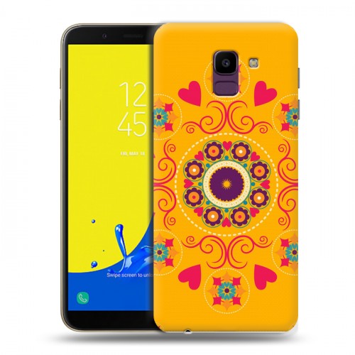 Дизайнерский пластиковый чехол для Samsung Galaxy J6 Богемские шаблоны