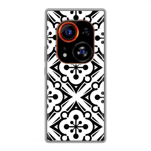 Дизайнерский силиконовый чехол для Tecno Phantom X2 Pro Черно-белые фантазии