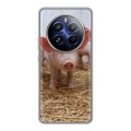 Дизайнерский силиконовый чехол для Realme 12 Pro Plus Свинки