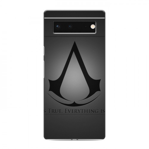 Дизайнерский силиконовый с усиленными углами чехол для Google Pixel 6 Assassins Creed