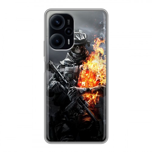 Дизайнерский силиконовый чехол для XIaomi Poco F5 Battlefield