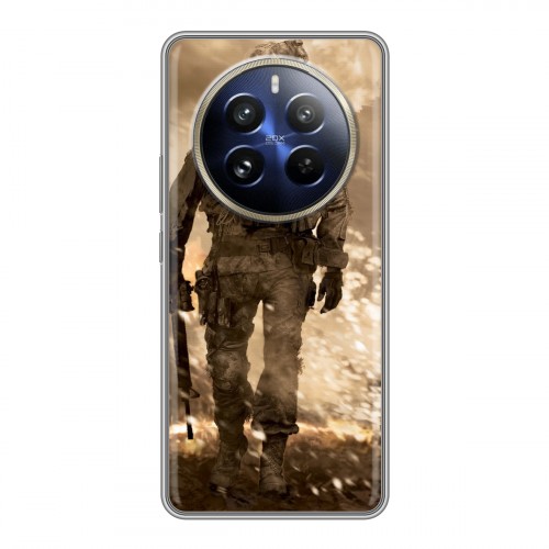 Дизайнерский силиконовый чехол для Realme 12 Pro Plus Call of duty