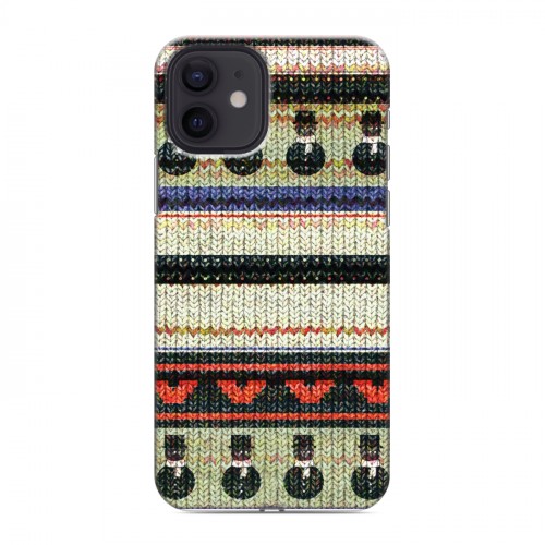 Дизайнерский силиконовый чехол для Iphone 12 Текстура свитера
