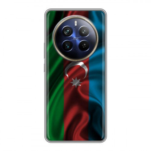 Дизайнерский силиконовый чехол для Realme 12 Plus 5G Флаг Азербайджана