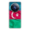Дизайнерский силиконовый чехол для Realme 12 Plus 5G Флаг Азербайджана
