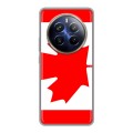 Дизайнерский силиконовый чехол для Realme 12 Plus 5G Флаг Канады