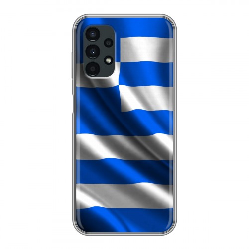 Дизайнерский силиконовый чехол для Samsung Galaxy A13 4G Флаг Греции
