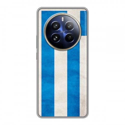 Дизайнерский пластиковый чехол для Realme 12 Pro Флаг Греции