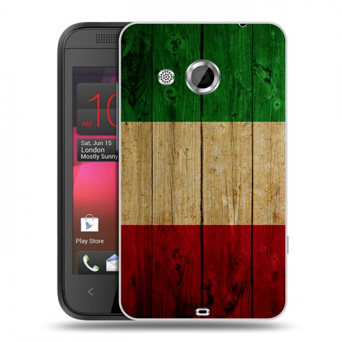 Дизайнерский пластиковый чехол для HTC Desire 200 Флаг Италии