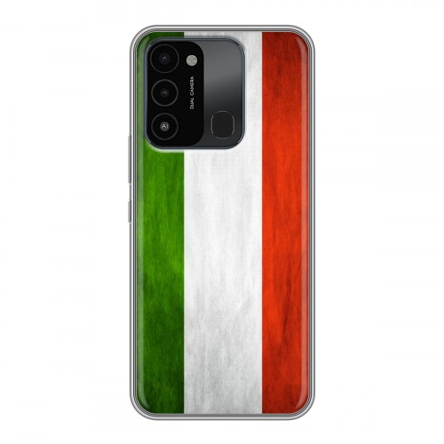 Дизайнерский силиконовый с усиленными углами чехол для Tecno Spark Go 2022 Флаг Италии