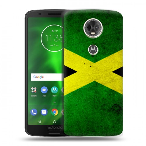 Дизайнерский пластиковый чехол для Motorola Moto E5 Plus Флаг Ямайки