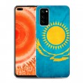 Дизайнерский силиконовый чехол для Huawei Honor View 30 Pro Флаг Казахстана