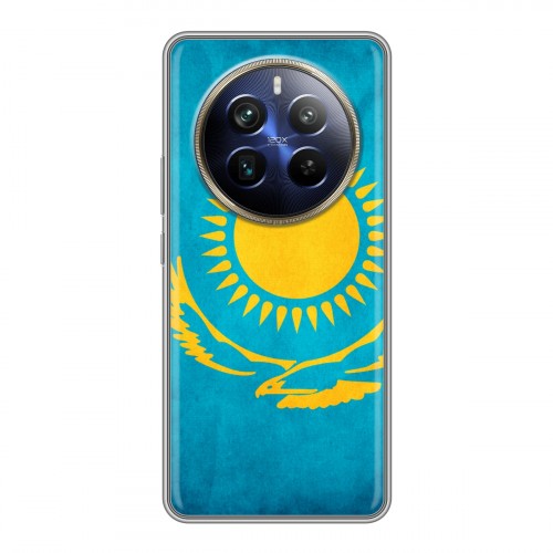 Дизайнерский силиконовый чехол для Realme 12 Plus 5G Флаг Казахстана
