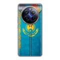 Дизайнерский силиконовый чехол для Realme 12 Plus 5G Флаг Казахстана