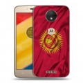 Дизайнерский пластиковый чехол для Motorola Moto C Флаг Киргизии