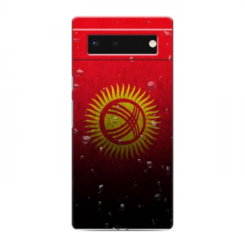 Дизайнерский пластиковый чехол для Google Pixel 6 Флаг Киргизии