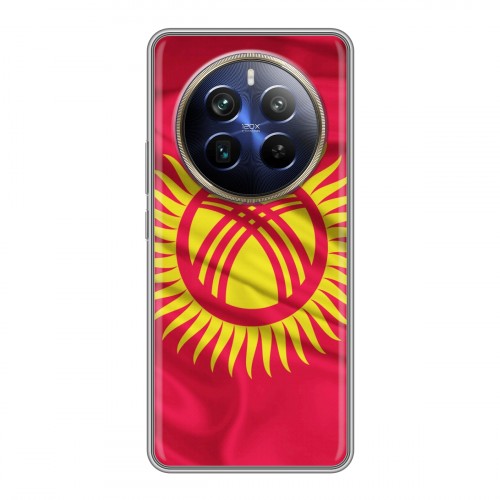 Дизайнерский силиконовый чехол для Realme 12 Plus 5G Флаг Киргизии