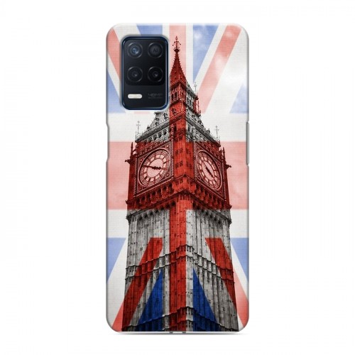 Дизайнерский силиконовый с усиленными углами чехол для Realme Narzo 30 5G Флаг Британии