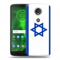 Дизайнерский пластиковый чехол для Motorola Moto E5 Plus Флаг Израиля