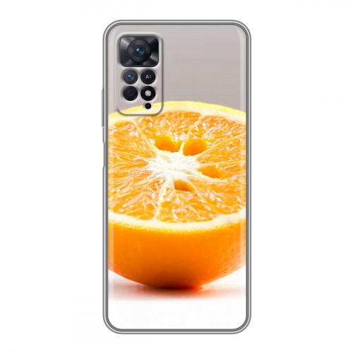 Дизайнерский силиконовый чехол для Xiaomi Redmi Note 11 Pro Апельсины