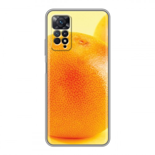 Дизайнерский силиконовый чехол для Xiaomi Redmi Note 11 Pro Апельсины
