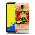 Дизайнерский пластиковый чехол для Samsung Galaxy J6 Бургеры
