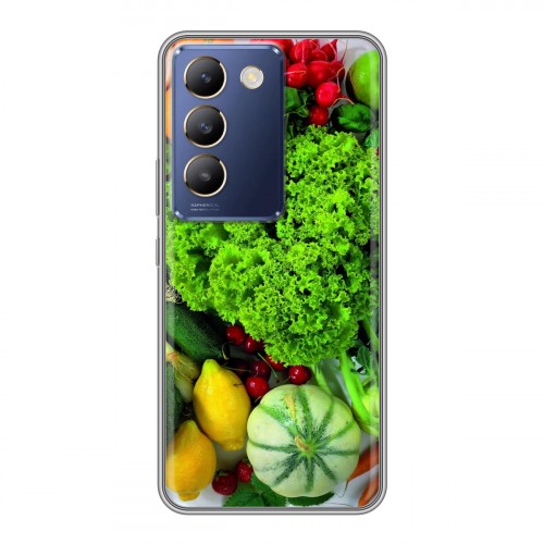 Дизайнерский силиконовый чехол для Vivo V30 Lite Овощи