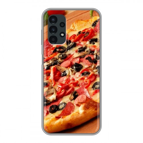 Дизайнерский силиконовый чехол для Samsung Galaxy A13 4G Пицца