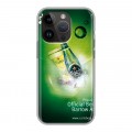 Дизайнерский силиконовый чехол для Iphone 14 Pro Carlsberg